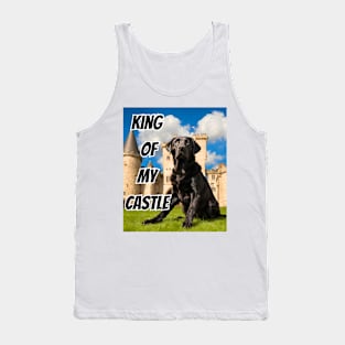 King of My Castle Black Labrador Retriever Tank Top